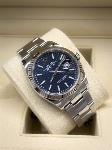 rolex blue motif dial|Rolex watches 126234.